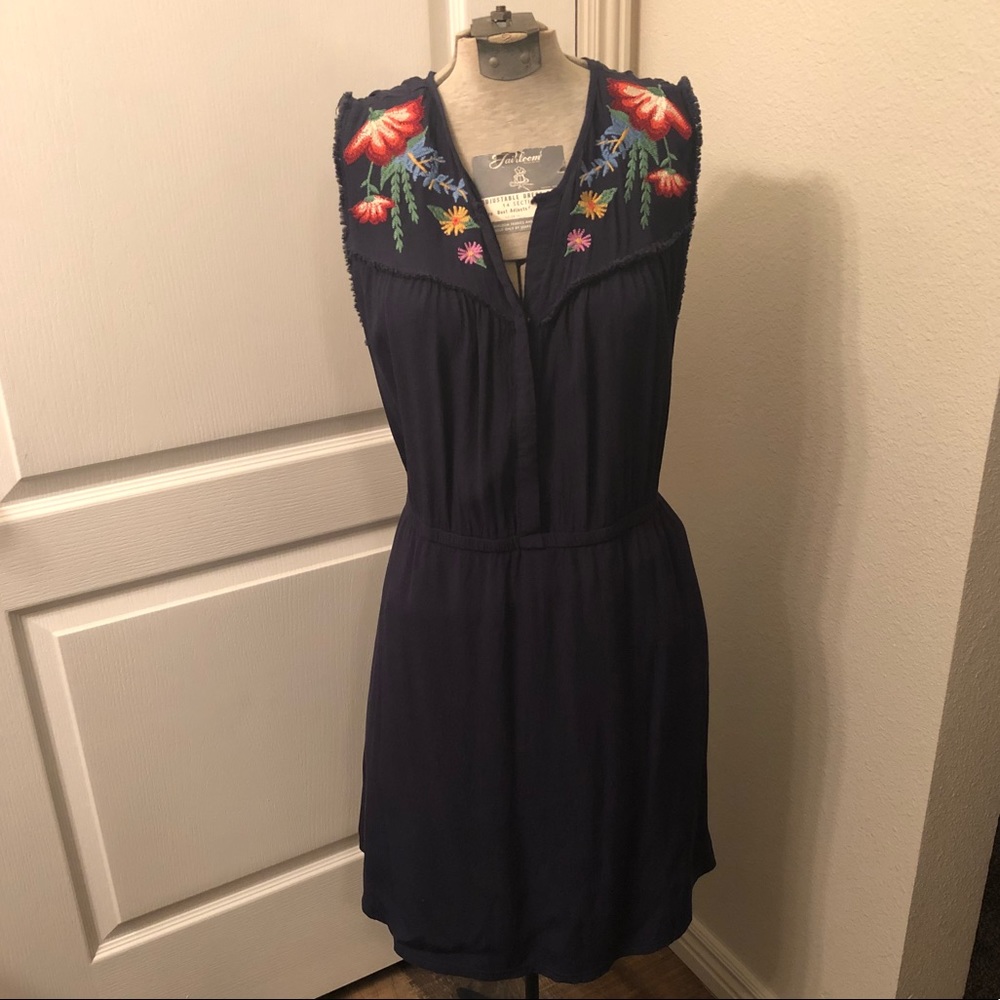 Embroidered Mini Dress/Tunic